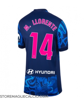 Atletico Madrid Marcos Llorente #14 Maglia Gara Terza Repliche 2024-25 Donna